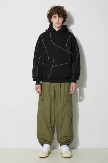 Брюки Universal Works Loose Cargo Pant мужские цвет зелёный со шнуровкой 30143.OLIVE Брюки Universal Works Loose Cargo Pant мужские цвет зелёный со шнуровкой 30143.OLIVE
