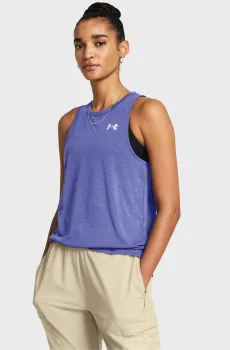 Женская фиолетовая майка UA Launch Trail Tank Фиолетовый S Under Armour 1383362-561