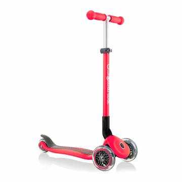 Самокат Globber Primo Foldable Lights червоний з підсвічуванням (432-102-2) Самокат Globber Primo Foldable Lights червоний з підсвічуванням (432-102-2)