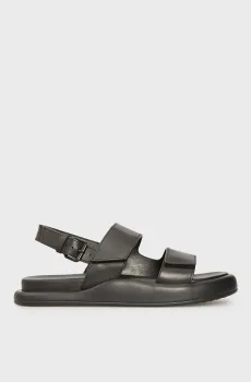 Мужские черные кожаные сандалии Sandor Черный 41 PRPY PRSLT0918M