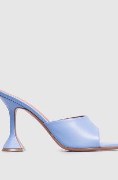 Синие кожаные мюли Lupita