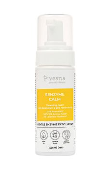 Очищающая пенка для лица Vesna Pro Skin Senzyme Calm Cleansing Foam с ферментом бромелаином и аминокислотами шелка, 150 мл