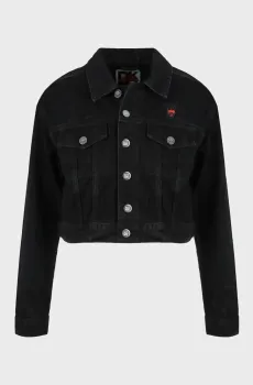 Женская черная джинсовая куртка Черный XS DKNY D2B4A115