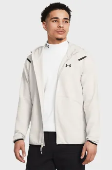 Мужское белое худи UA Unstoppable Flc FZ HD EU Белый XL Under Armour 1389352-110