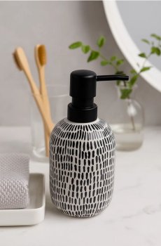 Дозатор для мила - чорний