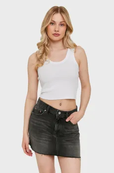 Женская черная джинсовая юбка Черный 36 Tally Weijl SSKDEJUJU