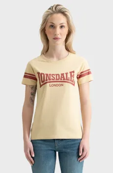 Женская бежевая футболка KILLEGRAY Бежевый XL Lonsdale 117403