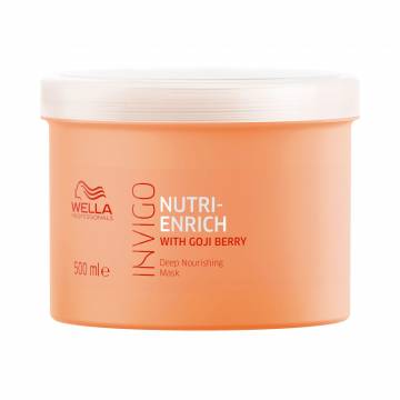 Маска для волос Wella Professionals Invigo Nutri-Enrich питательная, с ягодами годжи, 500 мл Маска для волос Wella Professionals Invigo Nutri-Enrich питательная, с ягодами годжи, 500 мл