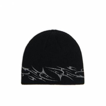 Cropp - Шапка beanie з принтом - чорний Cropp - Шапка beanie з принтом - чорний
