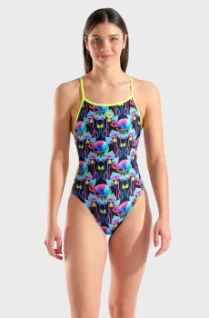 Женский купальник с узором WOMULTI CHAMELEONS SWIMSUIT Разноцветный 38 Arena 010209-560