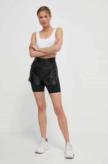 Шорты EA7 Emporio Armani женские цвет чёрный однотонные высокая посадка Шорты EA7 Emporio Armani женские цвет чёрный однотонные высокая посадка