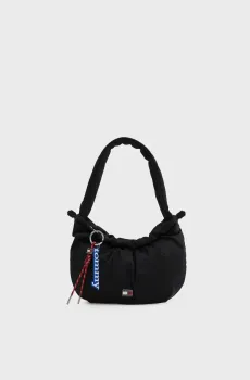 Женская черная сумка ICON CHARMS SHOULDER Черный ONESIZE Tommy Jeans AW0AW18780