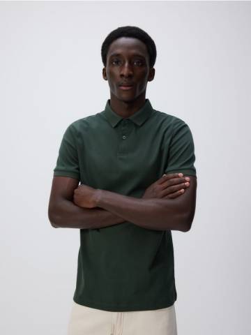 Reserved - MEN`S POLO - темно-зелений - 855DI-79X Reserved - MEN`S POLO - темно-зелений - 855DI-79X