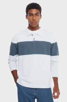 Мужское белое поло Белый XL SPRINGFIELD 1402540