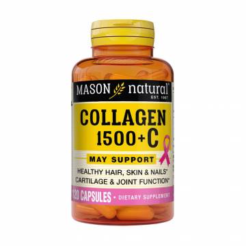 Коллаген с витамином C Mason Natural Collagen 1500 мг, 120 капсул
