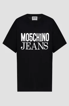 Женская черная футболка Черный XS Moschino J0707.8762;5555
