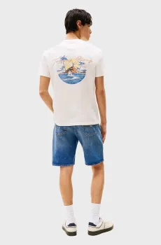 Мужская белая футболка SIG SAILING Белый S Tommy Jeans DM0DM21868