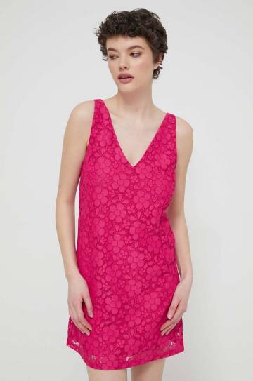 Платье Desigual LACE цвет розовый mini прямое 24SWVW48 Платье Desigual LACE цвет розовый mini прямое 24SWVW48