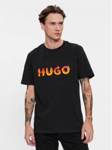 Hugo Футболка Danda 50504542 Чорний Regular Fit Hugo Футболка Danda 50504542 Чорний Regular Fit