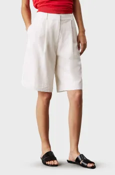 Женские белые шорты TECH TEXTURE Белый 34 Calvin Klein K20K208357