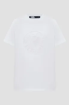 Мужская белая футболка Белый L Karl Lagerfeld 543225.755401;10