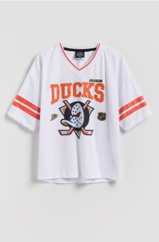 Reserved - Футболка NHL Anaheim Ducks - білий - 279GS-00X
