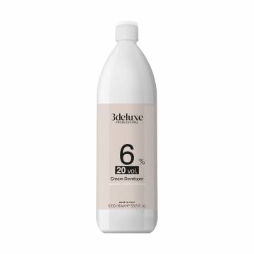 Окислитель для окрашивания волос 3DeLuXe Professional Cream Developer 6% (20 Vol), 1 л Окислитель для окрашивания волос 3DeLuXe Professional Cream Developer 6% (20 Vol), 1 л