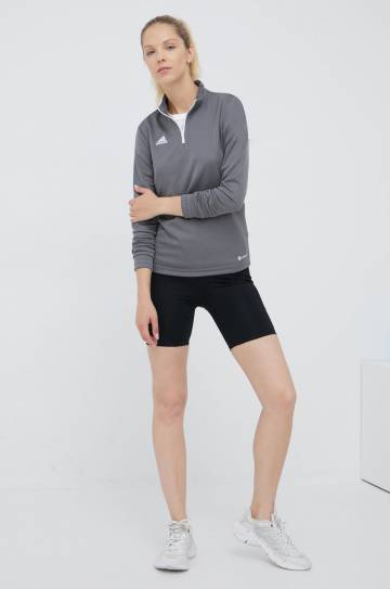 Лонгслив для тренировок adidas Performance Entrada 22 H57542 цвет серый Лонгслив для тренировок adidas Performance Entrada 22 H57542 цвет серый