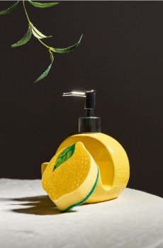 Дозатор засобу для миття посуду - жовтий