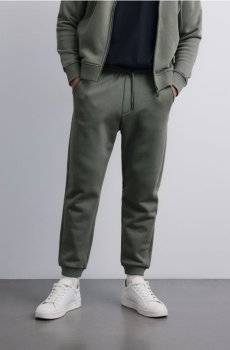 Reserved - Спортивні штани regular fit - пильно-зелений - 463EF-97X