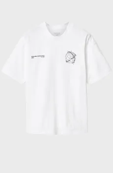 Мужская белая футболка CALLER Белый M AllSaints M005PF