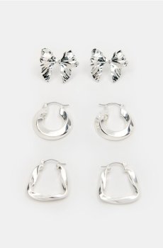 Сережки, 3 пари - срібний