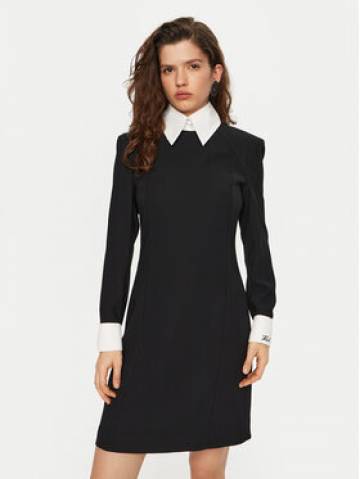 KARL LAGERFELD Повсякденна сукня A1W13032 Чорний Slim Fit KARL LAGERFELD Повсякденна сукня A1W13032 Чорний Slim Fit