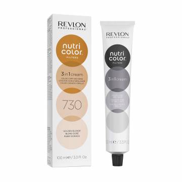 Тонирующий крем-бальзам для волос Revlon Professional Nutri Color Filters Toning 730 Golden Blond, 100 мл Тонирующий крем-бальзам для волос Revlon Professional Nutri Color Filters Toning 730 Golden Blond, 100 мл