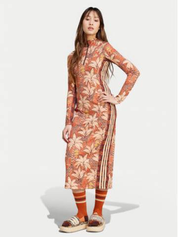 adidas Повсякденна сукня FARM Rio Premium IV9735 Оранжевий Slim Fit adidas Повсякденна сукня FARM Rio Premium IV9735 Оранжевий Slim Fit