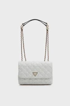 Женская белая сумка с узором Белый ONESIZE Guess HWKG96.73200;OFF