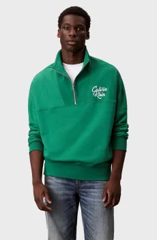 Мужская зеленая спортивная кофта PREMIUM FLEECE Зеленый M Calvin Klein Jeans LV04RD205G