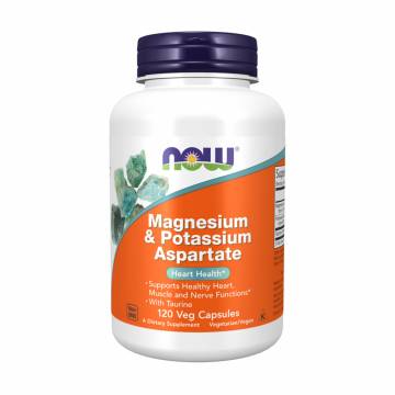 Магний и калий аспартат NOW Foods Magnesium & Potassium Aspartate, 120 веганских капсул Магний и калий аспартат NOW Foods Magnesium & Potassium Aspartate, 120 веганских капсул