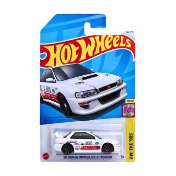 Базовый автомобиль Hot Wheels 98 Subaru Impreza 22B-STI Version, белый, от 3 лет, 11*3.5*11 см (5785) Базовый автомобиль Hot Wheels 98 Subaru Impreza 22B-STI Version, белый, от 3 лет, 11*3.5*11 см (5785)