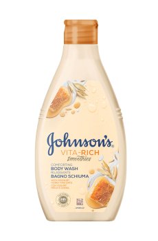Уходовый гель для душа JOHNSONS Vita Rich Body Wash, с йогуртом, овсом и медом, 750 мл