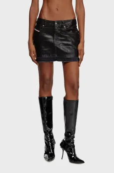 Женская черная джинсовая юбка DE-RON Черный 24 Diesel A04935 068MR