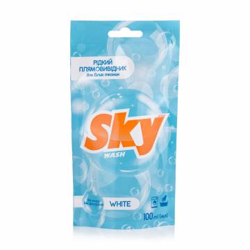 Жидкий пятновыводитель для белых тканей Sky Style, 100 мл Жидкий пятновыводитель для белых тканей Sky Style, 100 мл