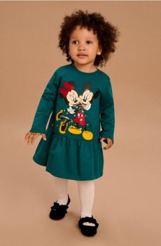 Сукня з пеплумом Mickey Mouse - синьо-зелений