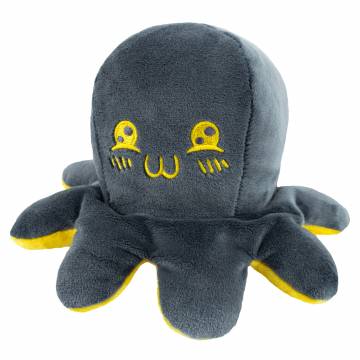 Мяка іграшка KidsQo Восьминіг перевертиш сіро-жовтий 11 см (KD660) Мяка іграшка KidsQo Восьминіг перевертиш сіро-жовтий 11 см (KD660)
