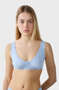 Женский голубой бюстгальтер-брасьер CHOUCHOUTTE Голубой L Etam 6552636