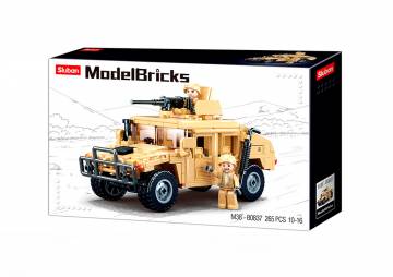 Конструктор Sluban Model Bricks Штурмовий автомобіль Хамер 265 деталей (M38-B0837) Конструктор Sluban Model Bricks Штурмовий автомобіль Хамер 265 деталей (M38-B0837)
