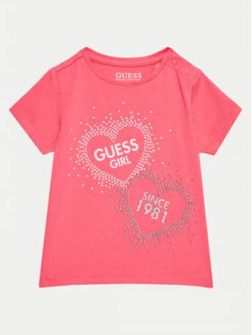 Guess Футболка K4BI01 J1314 Рожевий Regular Fit Guess Футболка K4BI01 J1314 Рожевий Regular Fit