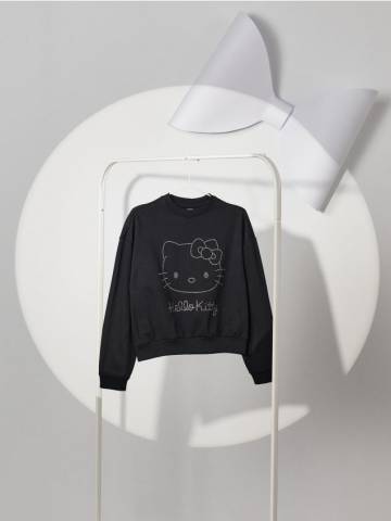 Світшот crewneck Hello Kitty - чорний Світшот crewneck Hello Kitty - чорний
