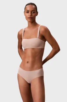 Женский бежевый топ ADAPT BANDEAU STRAPLESS Бежевый XL Calvin Klein LV00QF8416