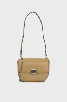 Женская коричневая кожаная сумка k forever sm crossbody Коричневый ONESIZE Karl Lagerfeld 245W3057